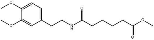 methyl 6-((3,4-dimethoxyphenethyl)amino)-6-oxohexanoate(WXG02104) 구조식 이미지