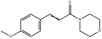 4-(4-METHOXYTHIOCINNAMOYL)MORPHOLINE 구조식 이미지