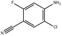 4-Amino-5-chloro-2-fluoro-benzonitrile Structure