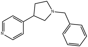 Pyridine, 4-[1-(phenylmethyl)-3-pyrrolidinyl]- Structure