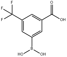 3-Carboxy-5-(trifluoromethyl)phenylboronic acid Structure