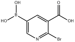2-Bromo-3-carboxypyridine-5-boronic acid Structure