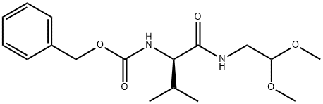 (R)-benzyl (1-((2,2-dimethoxyethyl)amino)-3-methyl-1-oxobutan-2-yl)carbamate 구조식 이미지