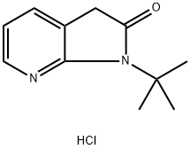 1-(tert-butyl)-1,3-dihydro-2H-pyrrolo[2,3-b]pyridin-2-one 구조식 이미지