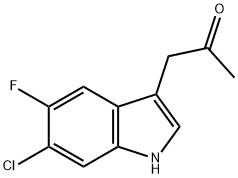 1-(6-Chloro-5-fluoro-1H-indol-3-yl)-propan-2-one Structure