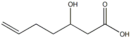 3-hydroxyhept-6-enoic acid 구조식 이미지