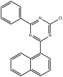 2-Chloro-4-(1-naphthalenyl)-6-phenyl-1,3,5-triazine Structure