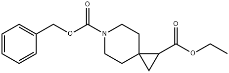 6-benzyl 1-ethyl 6-azaspiro[2.5]octane-1,6-dicarboxylate Structure
