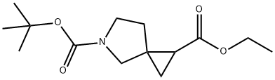 5-(tert-butyl) 1-ethyl 5-azaspiro[2.4]heptane-1,5-dicarboxylate Structure