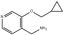 (3-(cyclopropylmethoxy)pyridin-4-yl)methanamine 구조식 이미지
