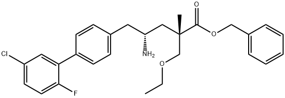 ethyl (2R,4R)-4-amino-5-(5'-chloro-2'-fluoro-[1,1'-biphenyl]-4-yl)-2-hydroxypentanoate hydrochloride Structure