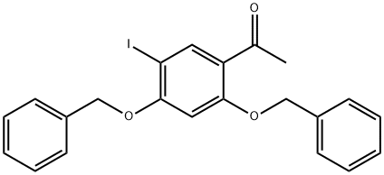 1-(2,4-Bis(benzyloxy)-5-iodophenyl)ethanone Structure