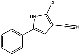 2-클로로-5-페닐-1H-피롤-3-카르보니트릴 구조식 이미지