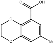 7-Bromo-2,3-dihydrobenzo[b][1,4]dioxine-5-carboxylic acid Structure