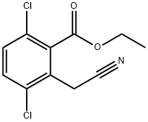 ethyl 3,6-dichloro-2-(cyanomethyl)benzoate 구조식 이미지