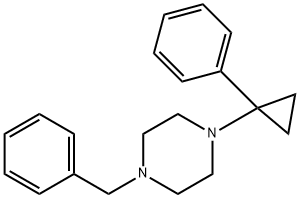 1-benzyl-4-(1-phenylcyclopropyl)piperazine 구조식 이미지