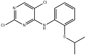 2,5-Dichloro-N-[2-[(1-methylethyl)thio]phenyl]-4-pyrimidinamine 구조식 이미지