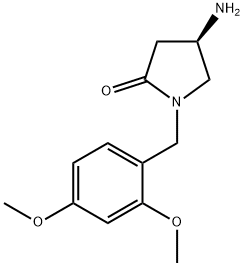 (4R)-4-amino-1-[(2,4-dimethoxyphenyl)methyl]pyrrolidin-2-one Structure