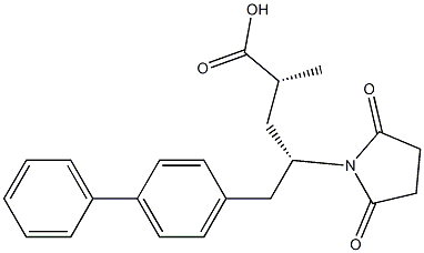 (2R,4S)-4-([1,1'-Biphenyl]-4-ylmethyl)-2-methyl-4-(2,5-dioxopyrrolidin-1-yl)butanoic acid Structure
