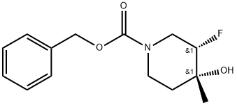 Cis-Benzyl 3-Fluoro-4-Hydroxy-4-Methylpiperidine-1-Carboxylate Structure