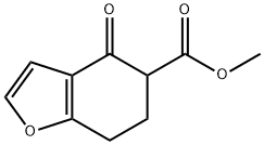 Methyl 4-Oxo-4,5,6,7-Tetrahydrobenzofuran-5-Carboxylate 구조식 이미지