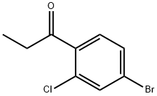 1-(4-Bromo-2-chlorophenyl)propan-1-one 구조식 이미지
