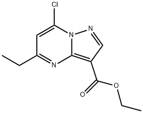 Ethyl 7-chloro-5-ethylpyrazolo[1,5-a]pyrimidine-3-carboxylate Structure