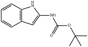Carbamic acid, 1H-indol-2-yl-, 1,1-dimethylethyl ester (9CI) 구조식 이미지