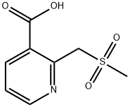 2-((Methylsulfonyl)Methyl)Nicotinic Acid Structure