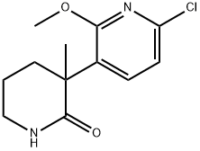 3-(6-chloro-2-methoxypyridin-3-yl)-3-methylpiperidin-2-one Structure