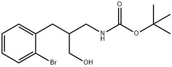 b-[(Boc-amino)methyl]-2-bromobenzenepropanol Structure