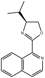 1-[(4S)-4,5-Dihydro-4-isopropyl-2-oxazolyl]isoquinoline 구조식 이미지