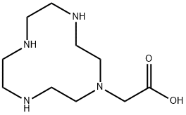 1,4,7,10-Tetraazacyclododecane-1-acetic acid 구조식 이미지