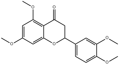 5,7,3',4'-TetraMethoxyflavanone Structure