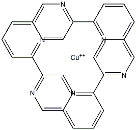 Tris(2,2'-bipyridine)copper(2+) 구조식 이미지
