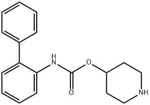 피페리딘-4-일[1,1'-비페닐]-2-일카바메이트 구조식 이미지
