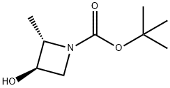 tert-butyl (2S,3R)-3-hydroxy-2-methylazetidine-1-carboxylate 구조식 이미지