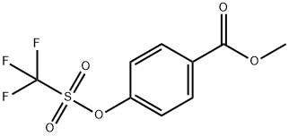 methyl 4-(trifluoromethylsulfonyloxy)benzoate 구조식 이미지
