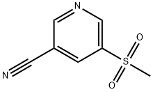 5-(methylsulfonyl)-3-Pyridinecarbonitrile Structure