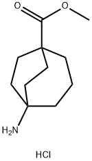 methyl 5-aminobicyclo[3.2.2]nonane-1-carboxylate hydrochloride Structure