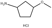 3-Methoxycyclopentanamine hydrochloride 구조식 이미지