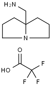 (Hexahydro-1H-pyrrolizin-7a-yl)methanamine bis(2,2,2-trifluoroacetate) 구조식 이미지