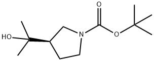 (R)-tert-Butyl 3-(2-hydroxypropan-2-yl)pyrrolidine-1-carboxylate 구조식 이미지