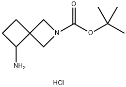 tert-Butyl 5-amino-2-azaspiro[3.3]heptane-2-carboxylate hydrochloride Structure