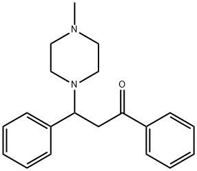 3-(4-METHYLPIPERAZINYL)-3-PHENYLPROPIOPHENONE 구조식 이미지