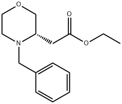 (S)-Ethyl 2-(4-benzylmorpholin-3-yl)acetate Structure