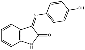 (3Z)-3-[(4-hydroxyphenyl)imino]-1,3-dihydro-2H-indol-2-one Structure