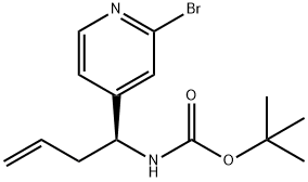 tert-butyl(S)-(1-(2-bromopyridin-4-yl)but-3-en-1-yl)carbamate Structure