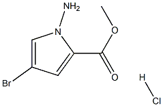 Methyl 1-amino-4-bromo-1H-pyrrole-2-carboxylate monohydrochloride 구조식 이미지