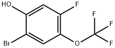 2-bromo-5-fluoro-4-(trifluoromethoxy)phenol Structure